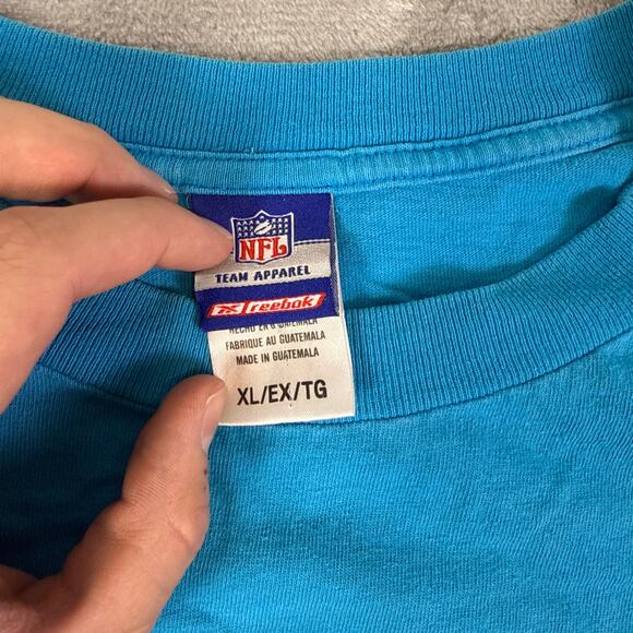 VTG Reebok NFL Y2K Carolina Panthers shirt blue  Size XL - Picture 4 of 10